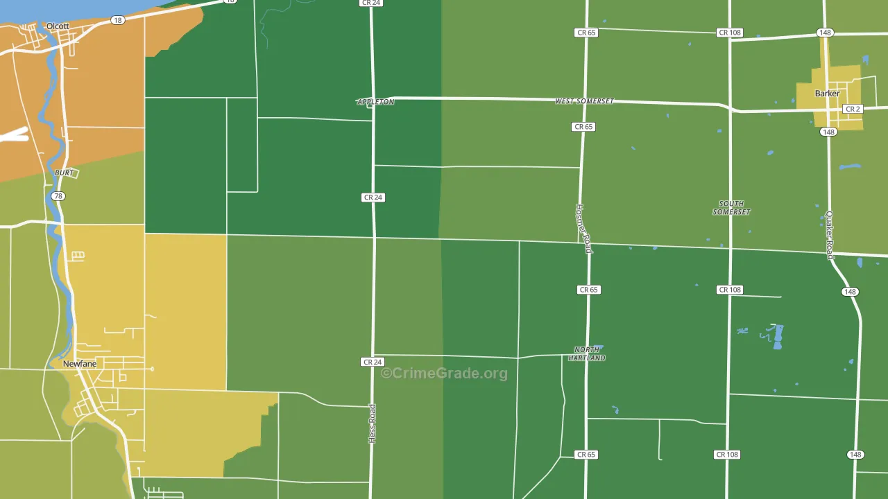 14008, NY Map of Drug-Related Crime Rates