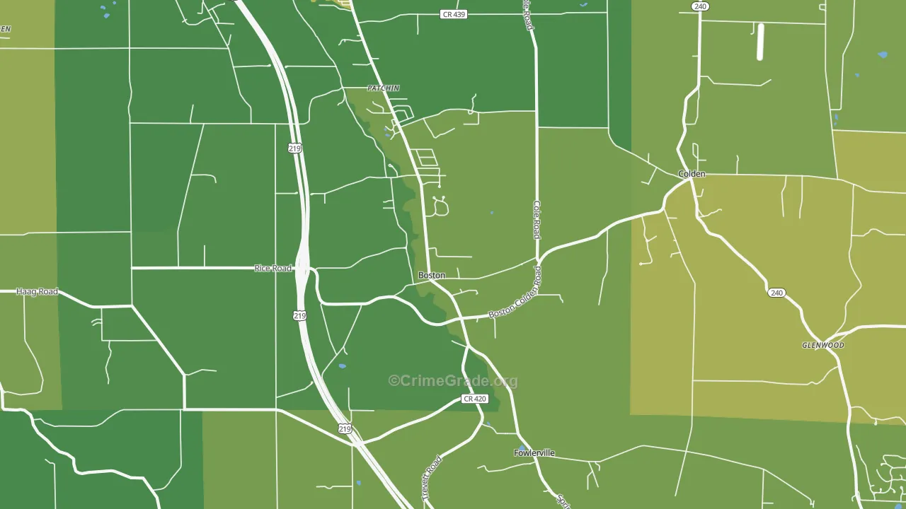 14025, NY Map of Drug-Related Crime Rates