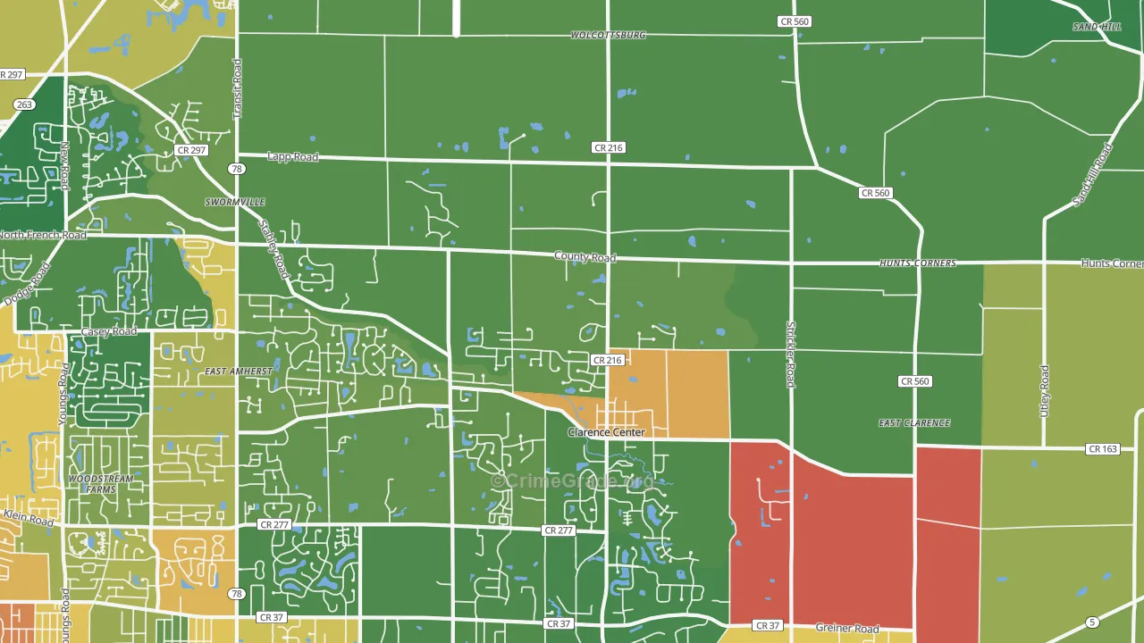 14032, NY Map of Drug-Related Crime Rates