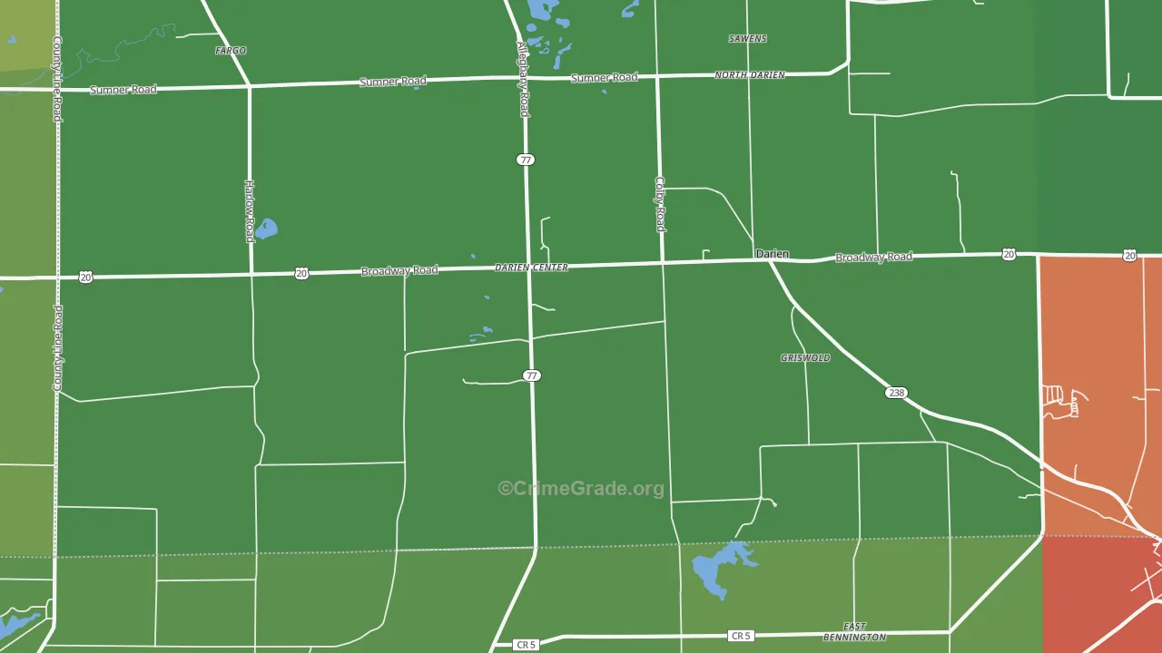 14040, NY Map of Drug-Related Crime Rates