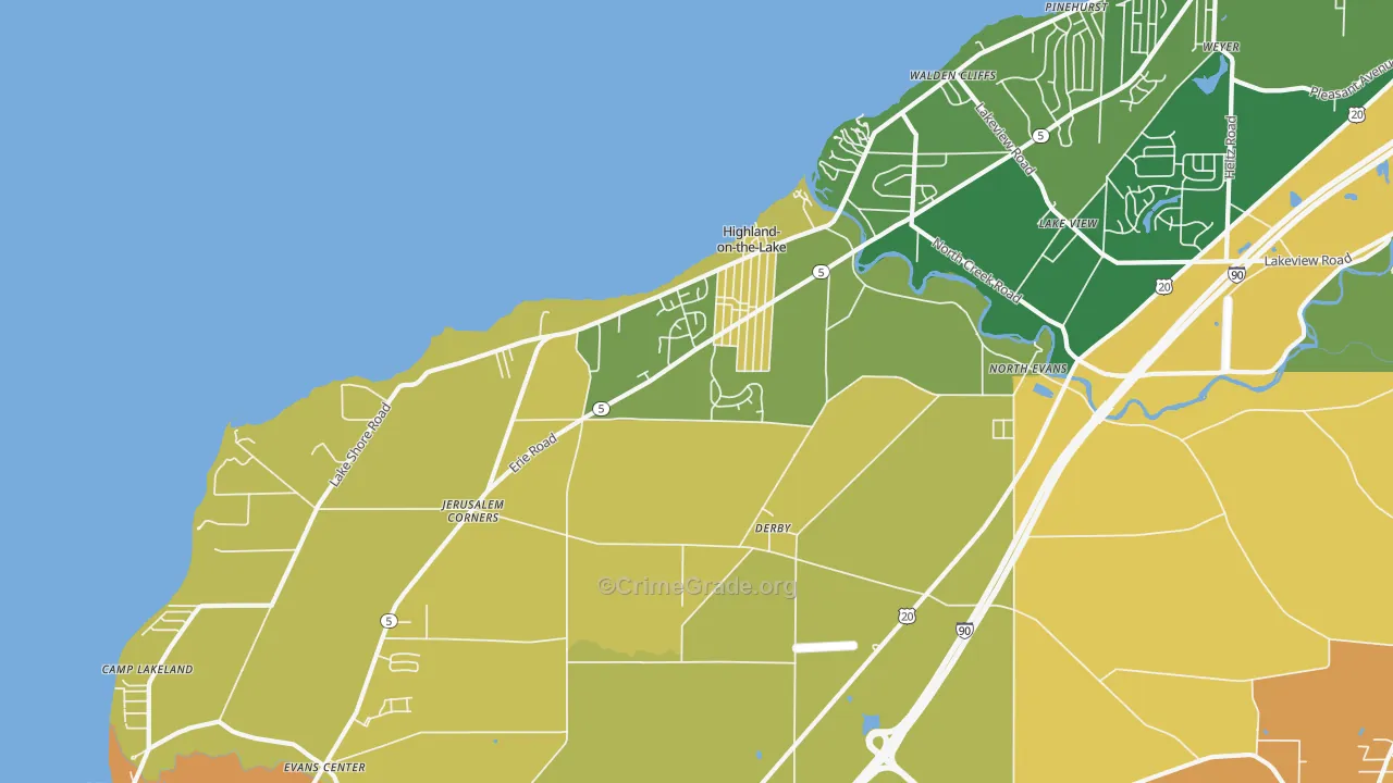 14047, NY Map of Drug-Related Crime Rates