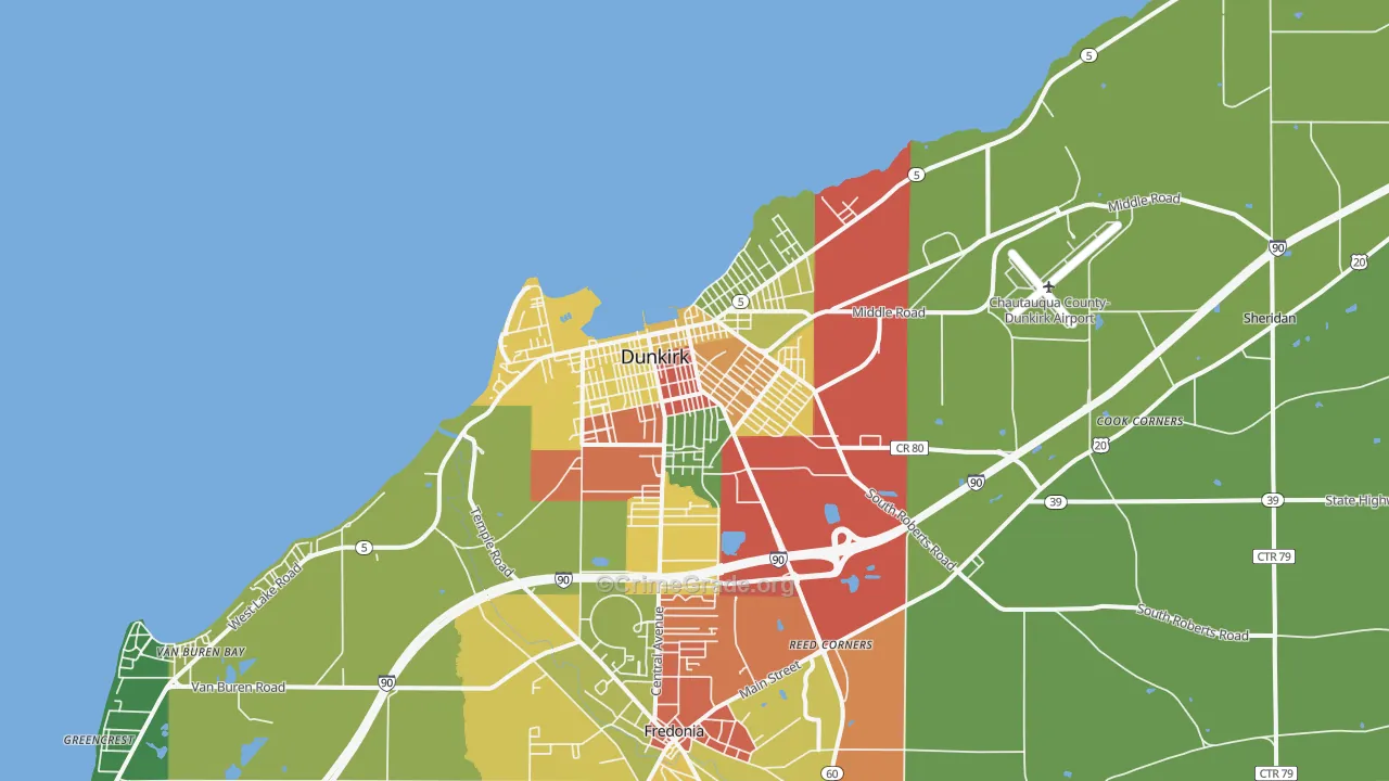 14048, NY Map of Drug-Related Crime Rates
