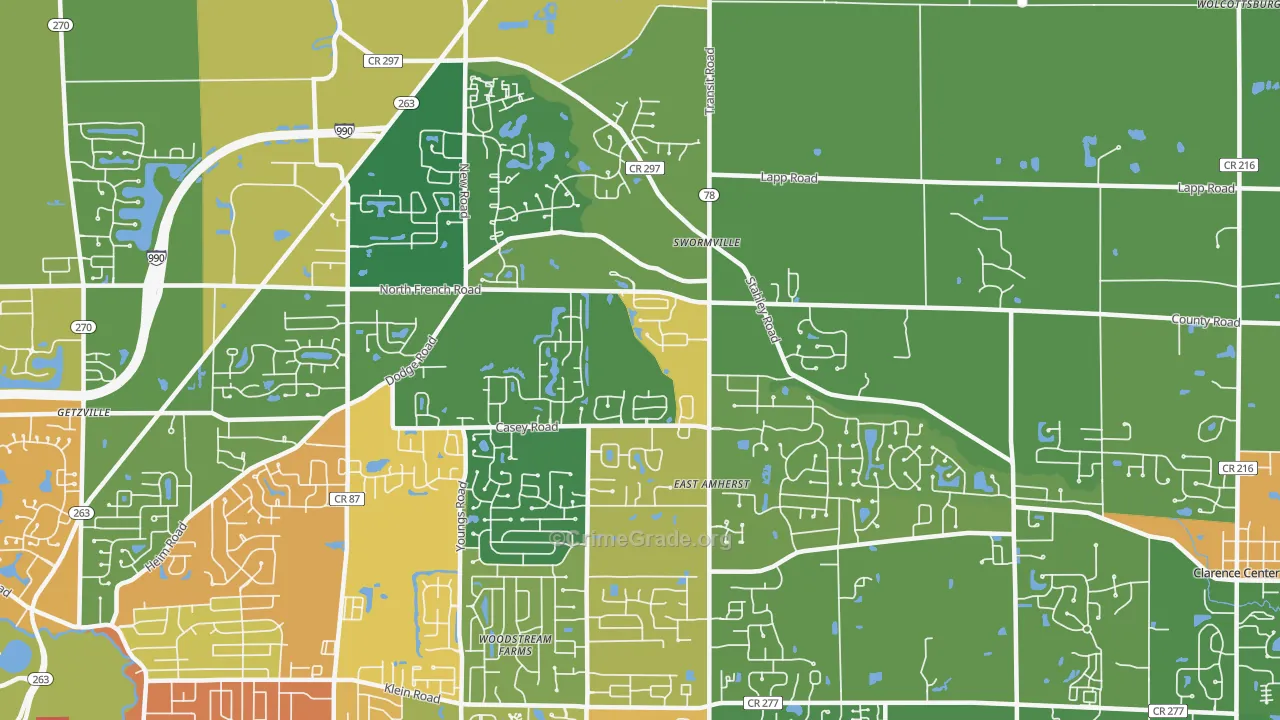 14051, NY Map of Drug-Related Crime Rates