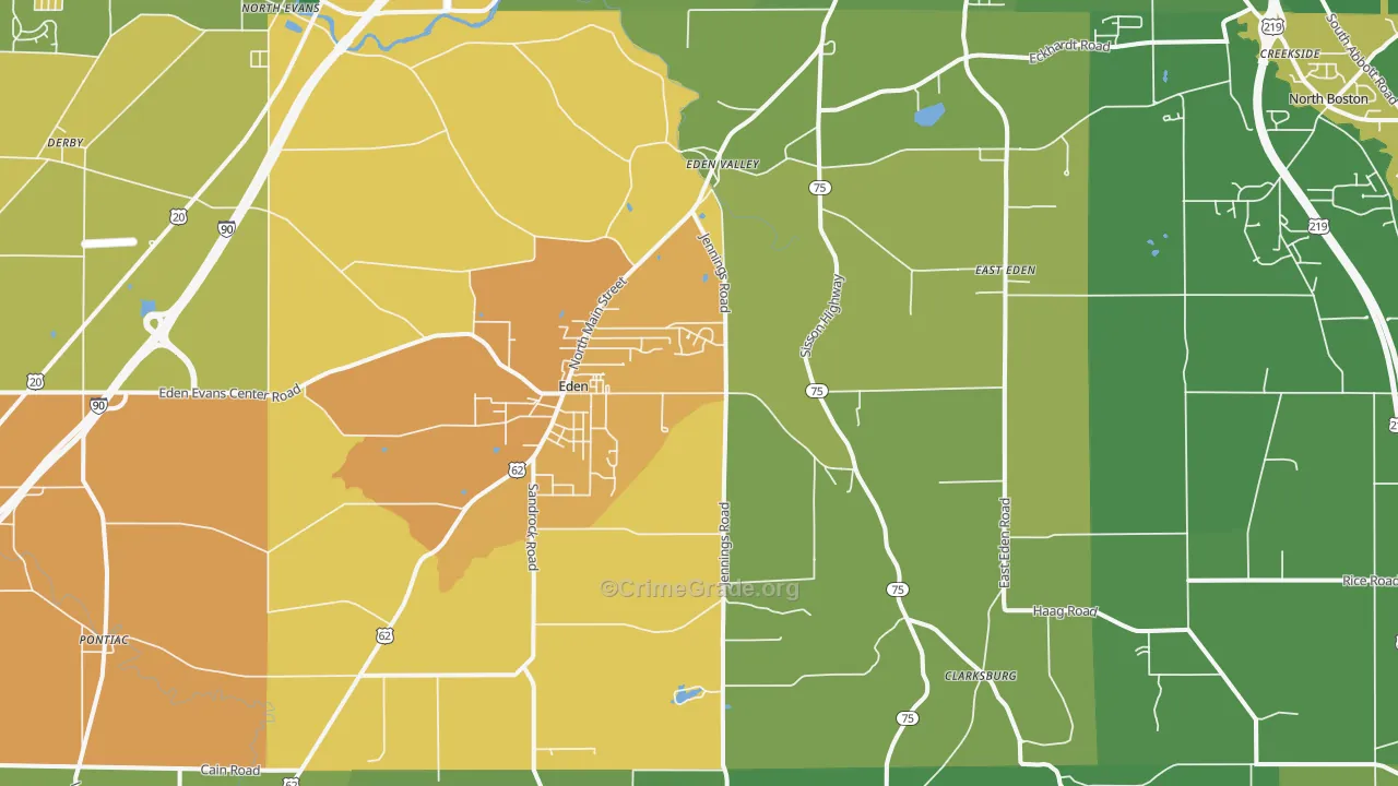14057, NY Map of Drug-Related Crime Rates