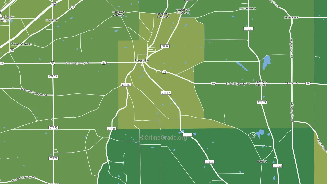 14062, NY Map of Drug-Related Crime Rates