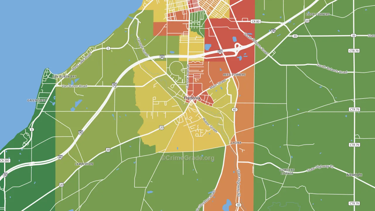 14063, NY Map of Drug-Related Crime Rates