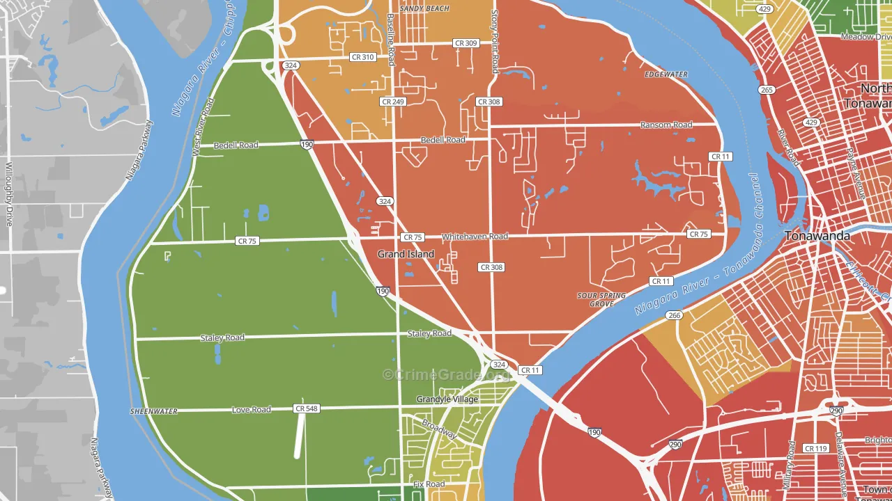 14072, NY Map of Drug-Related Crime Rates