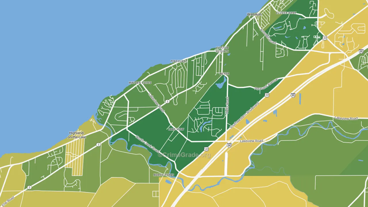 14085, NY Map of Drug-Related Crime Rates