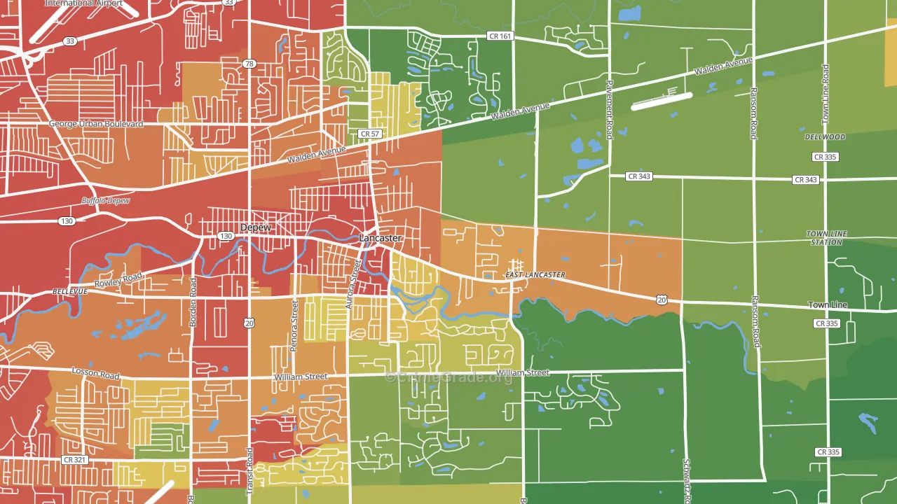 14086, NY Map of Drug-Related Crime Rates