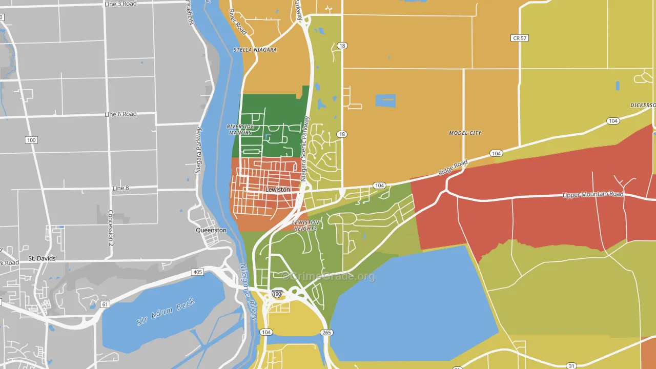 14092, NY Map of Drug-Related Crime Rates