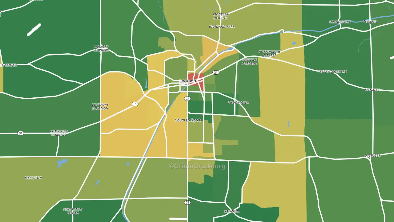 14094, NY Map of Drug-Related Crime Rates