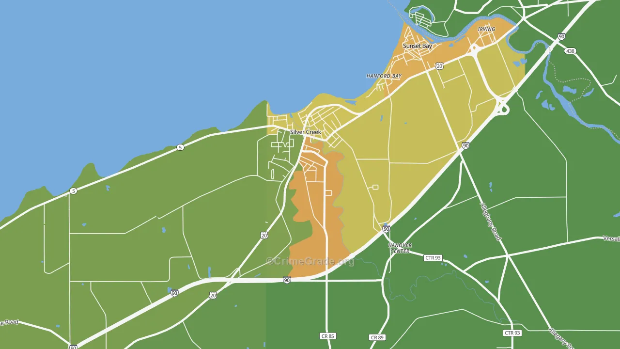 14136, NY Map of Drug-Related Crime Rates