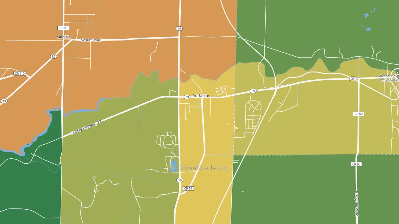 14173, NY Map of Drug-Related Crime Rates