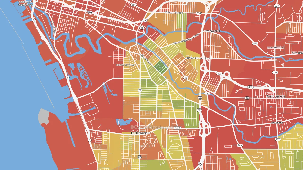 14220, NY Map of Drug-Related Crime Rates
