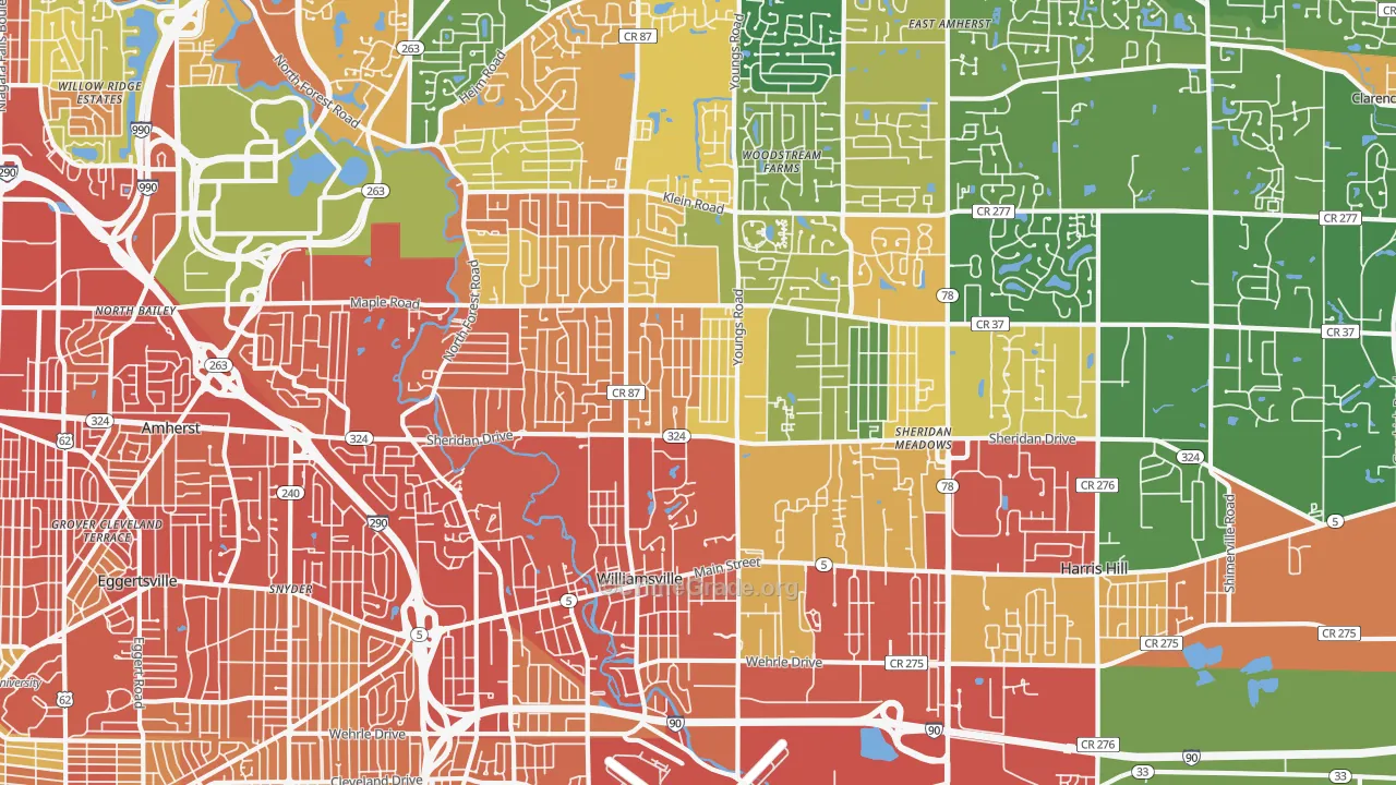 14221, NY Map of Drug-Related Crime Rates