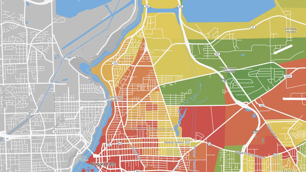 14305, NY Map of Drug-Related Crime Rates