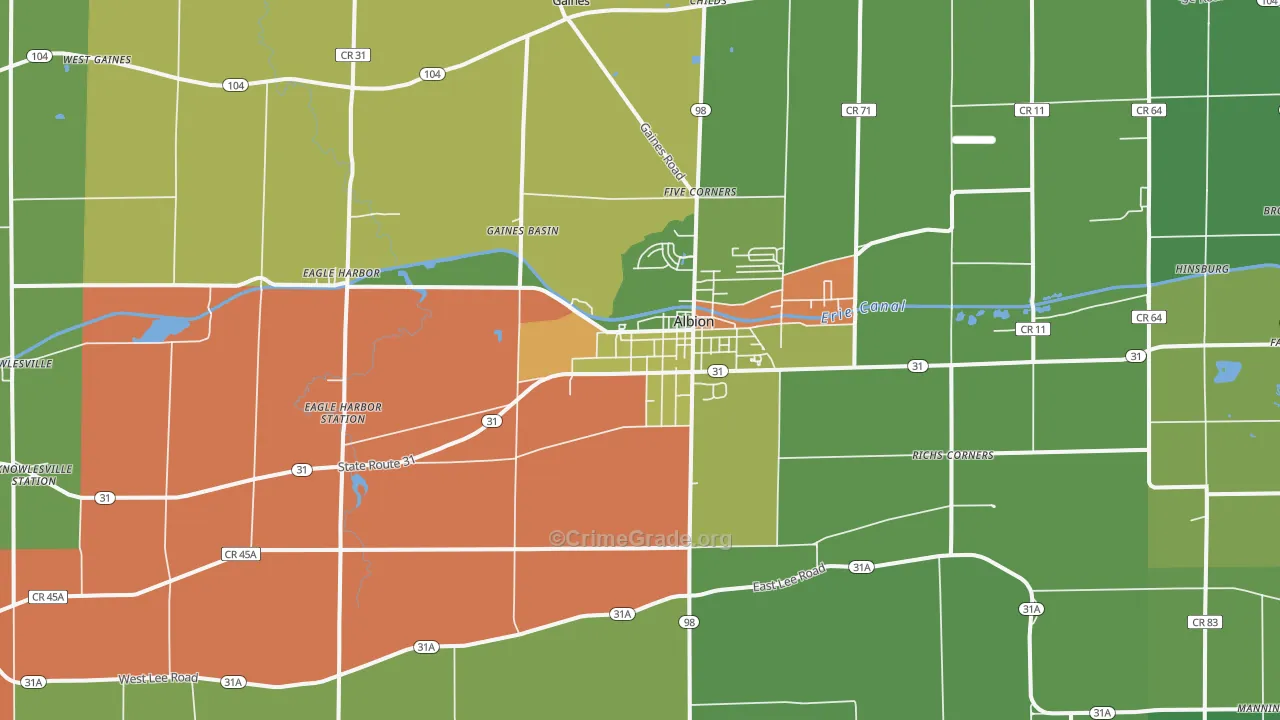 14411, NY Map of Drug-Related Crime Rates