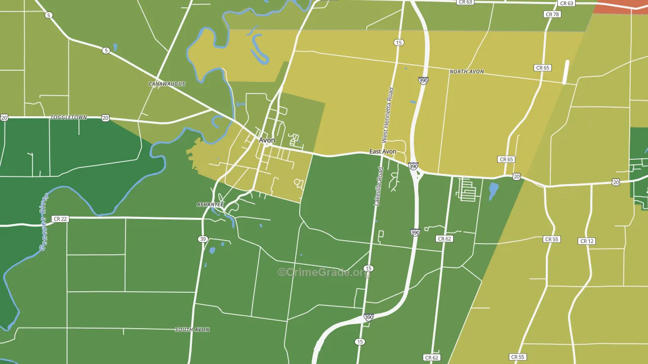14414, NY Map of Drug-Related Crime Rates
