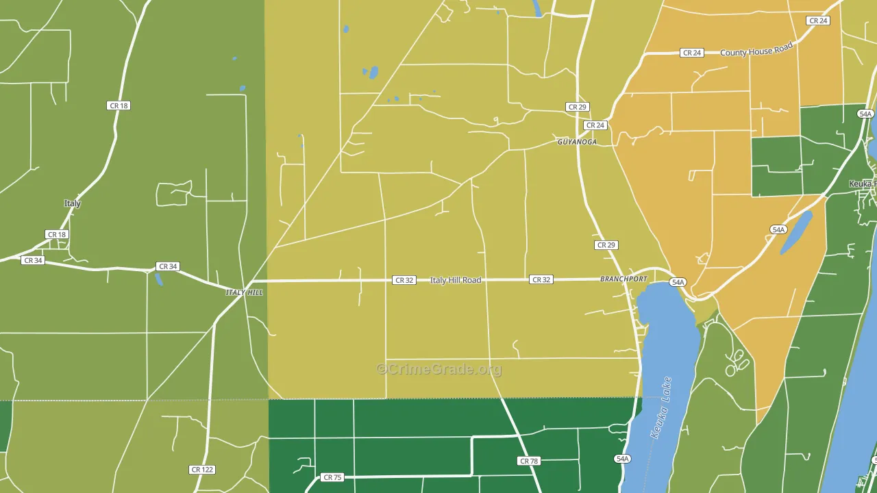 14418, NY Map of Drug-Related Crime Rates