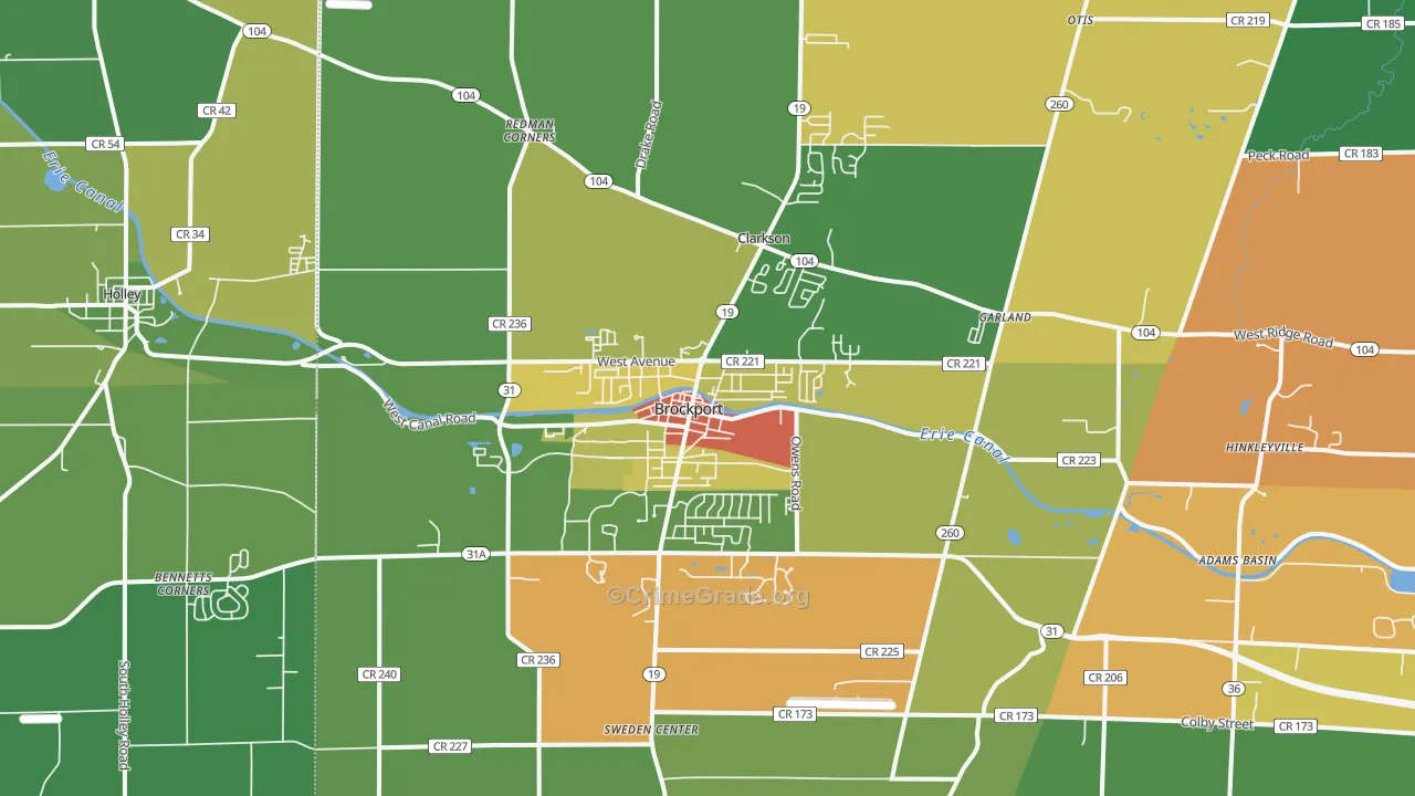 14420, NY Map of Drug-Related Crime Rates