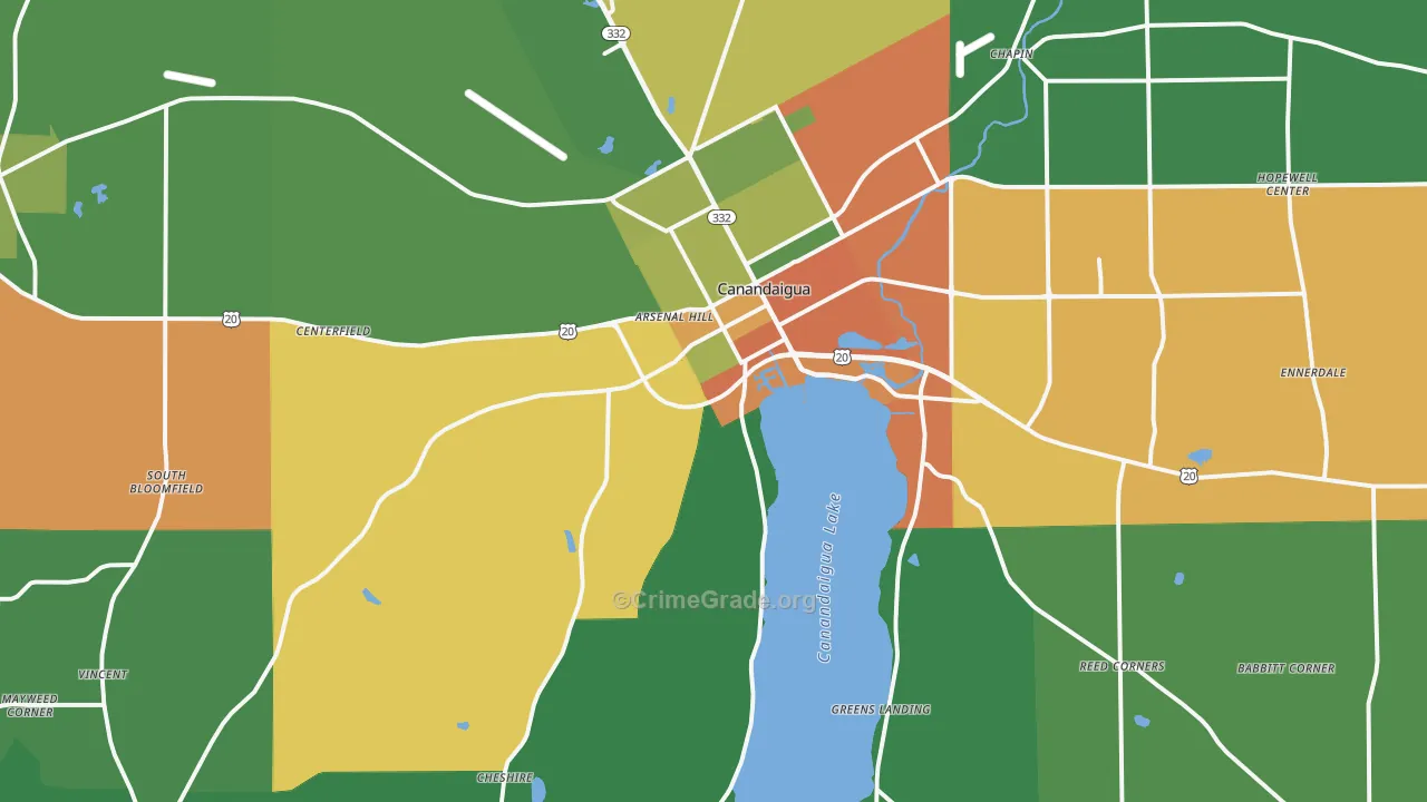 14424, NY Map of Drug-Related Crime Rates