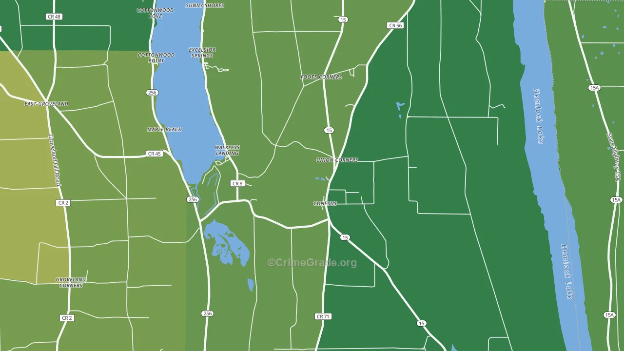 14435, NY Map of Drug-Related Crime Rates