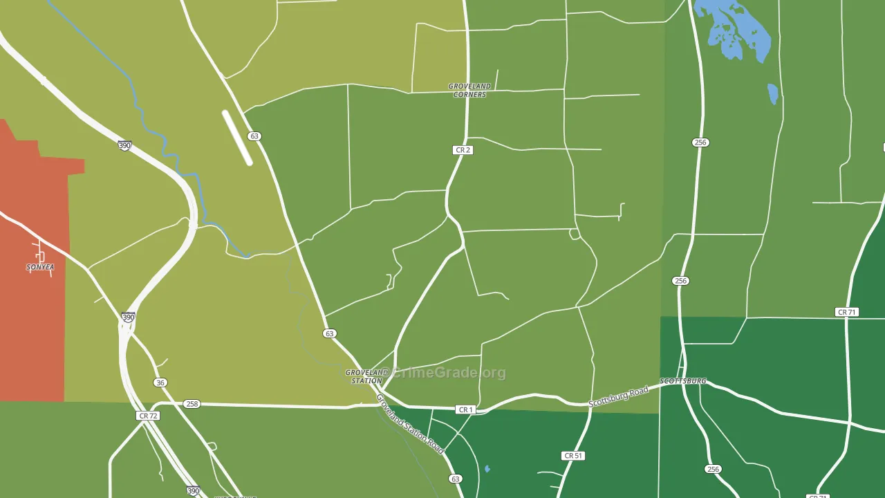 14462, NY Map of Drug-Related Crime Rates
