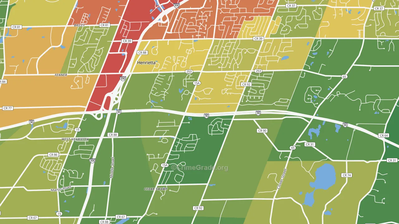 14467, NY Map of Drug-Related Crime Rates