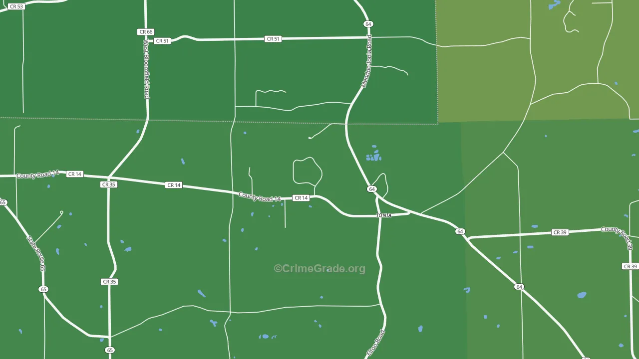 14475, NY Map of Drug-Related Crime Rates