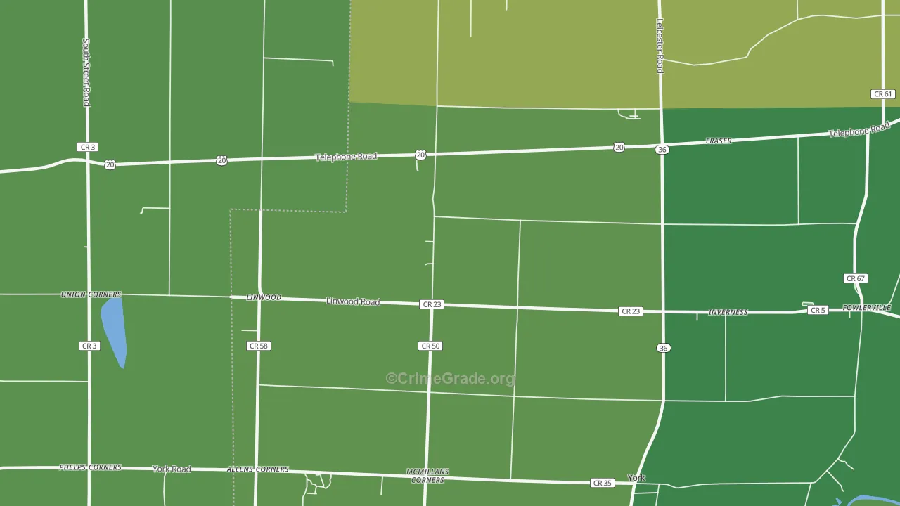 14486, NY Map of Drug-Related Crime Rates