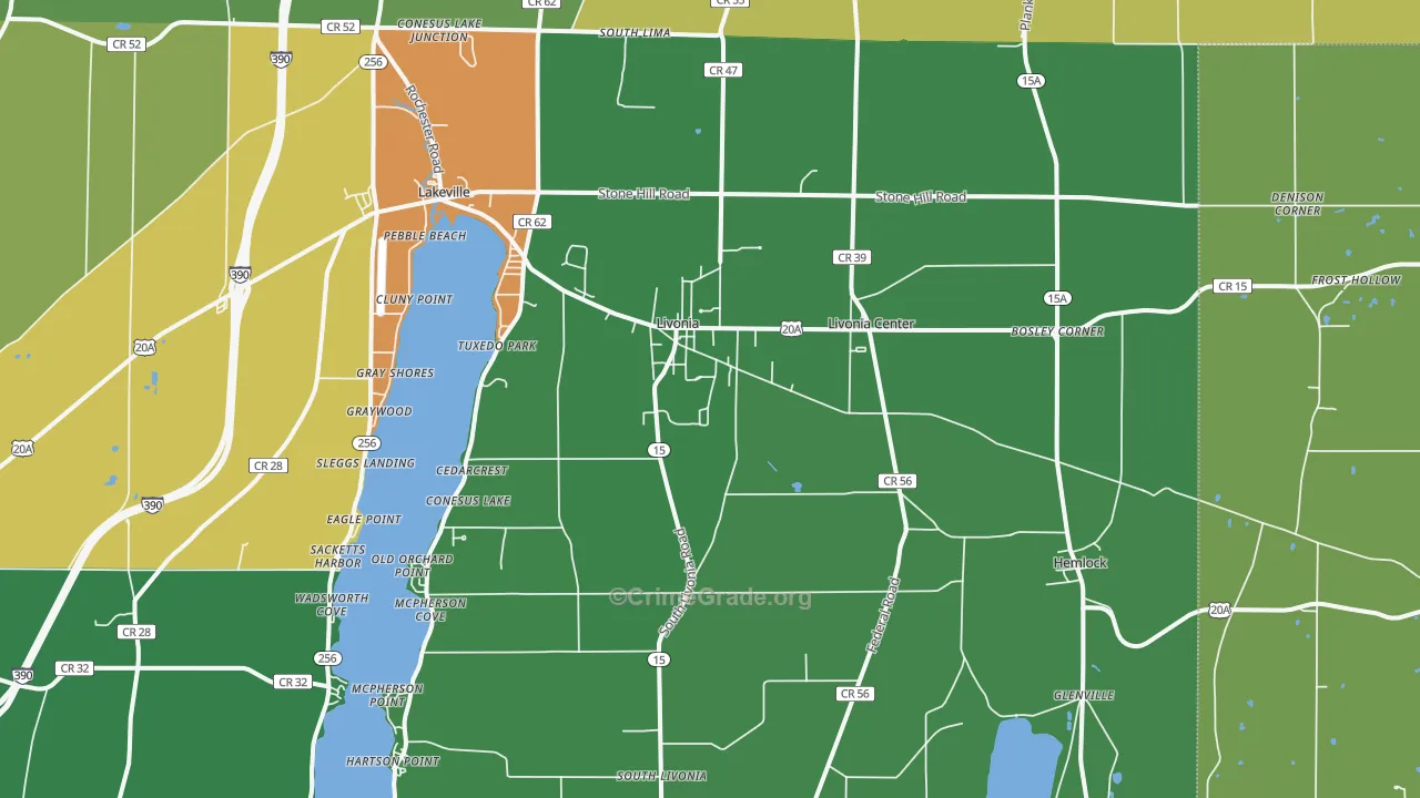 14487, NY Map of Drug-Related Crime Rates
