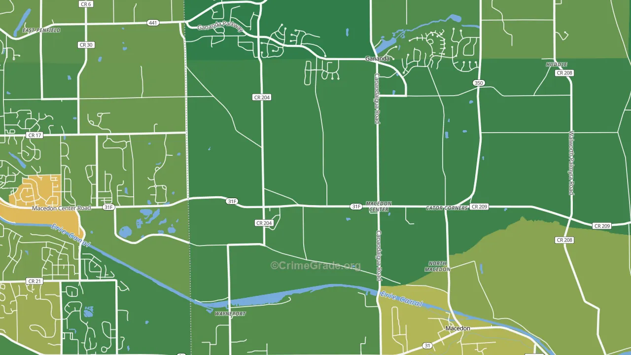 14502, NY Map of Drug-Related Crime Rates