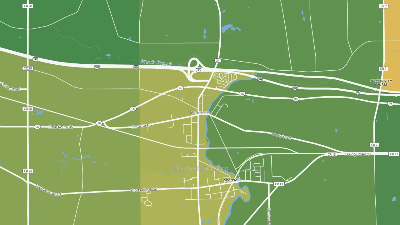14504, NY Map of Drug-Related Crime Rates