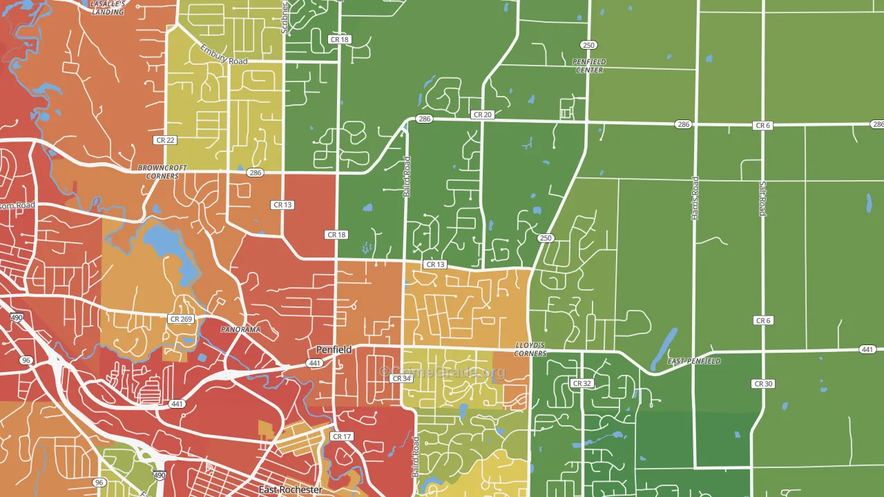 14526, NY Map of Drug-Related Crime Rates
