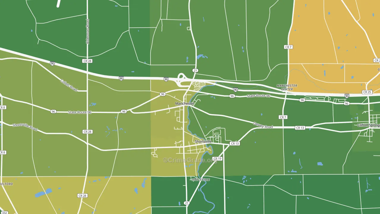 14548, NY Map of Drug-Related Crime Rates