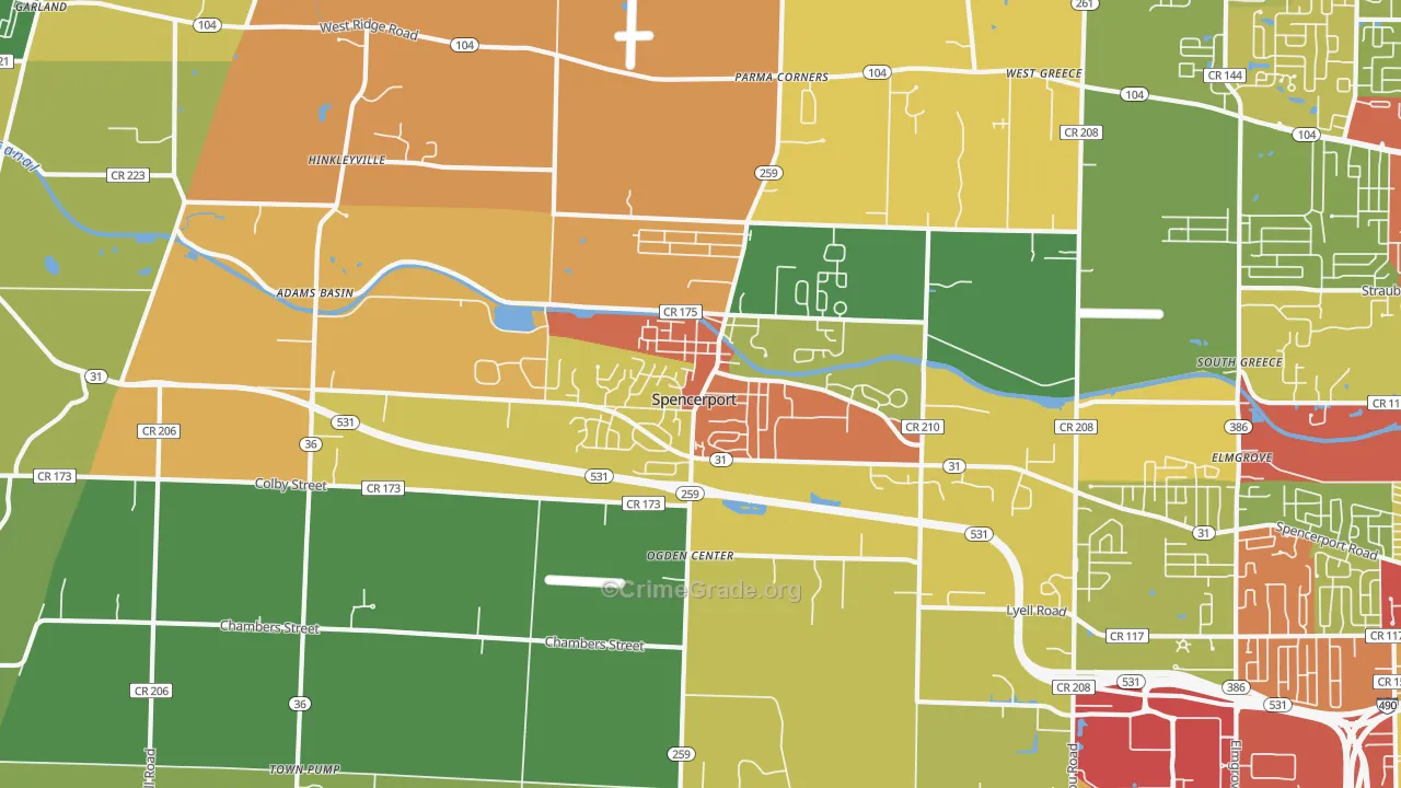 14559, NY Map of Drug-Related Crime Rates