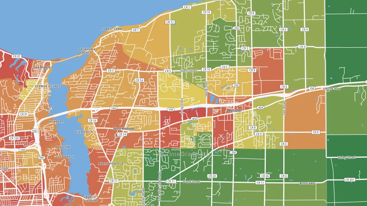 14580, NY Map of Drug-Related Crime Rates
