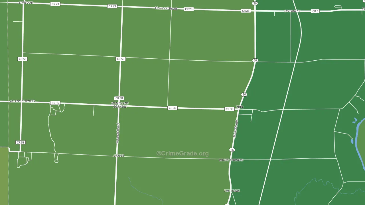 14592, NY Map of Drug-Related Crime Rates