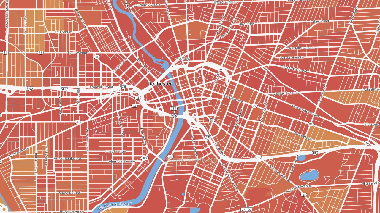 14647, NY Map of Drug-Related Crime Rates