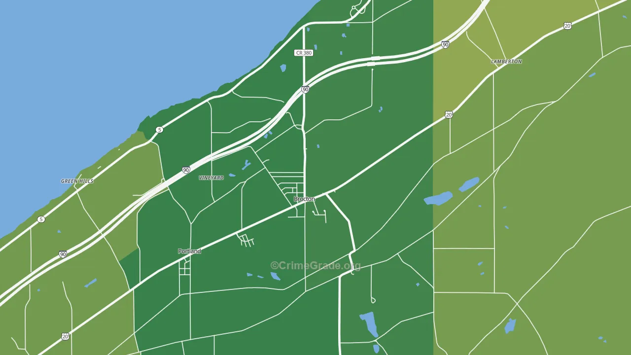 14716, NY Map of Drug-Related Crime Rates