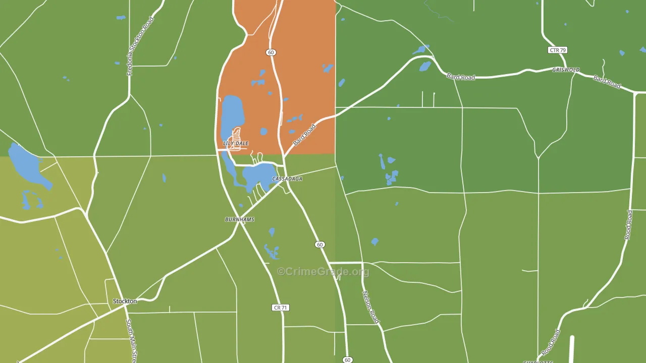 14718, NY Map of Drug-Related Crime Rates