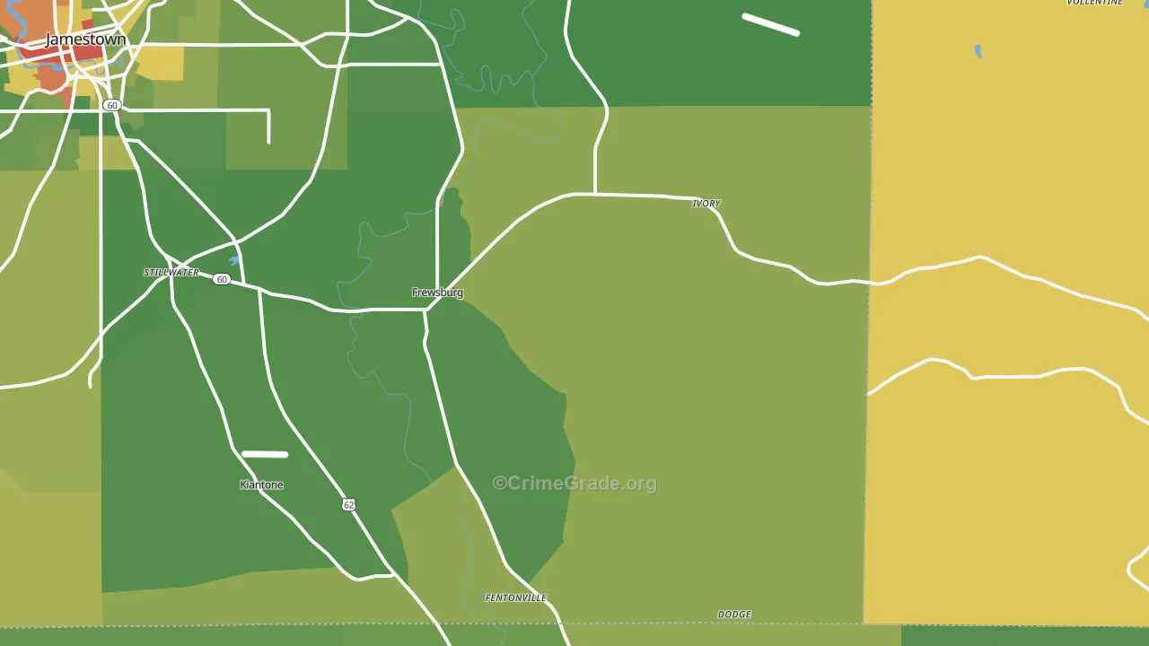 14738, NY Map of Drug-Related Crime Rates