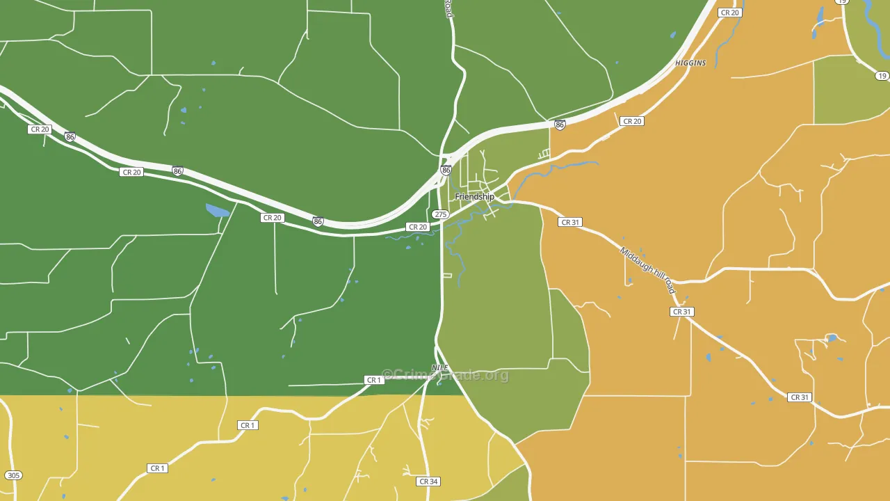 14739, NY Map of Drug-Related Crime Rates