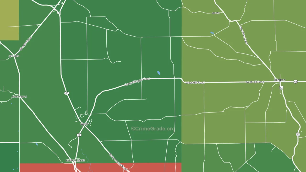 14740, NY Map of Drug-Related Crime Rates