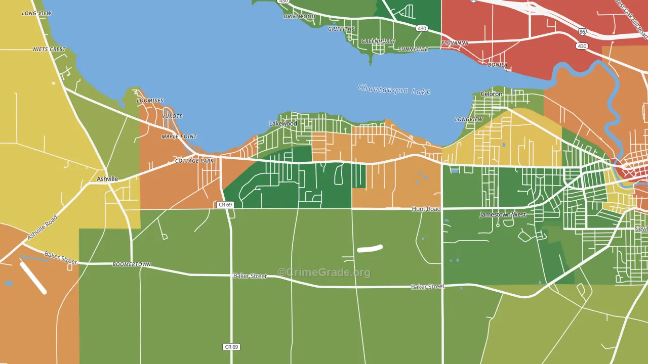 14750, NY Map of Drug-Related Crime Rates