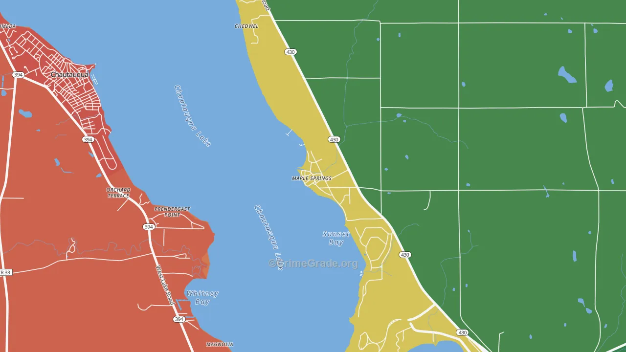 14756, NY Map of Drug-Related Crime Rates