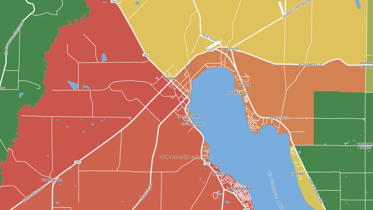 14757, NY Map of Drug-Related Crime Rates
