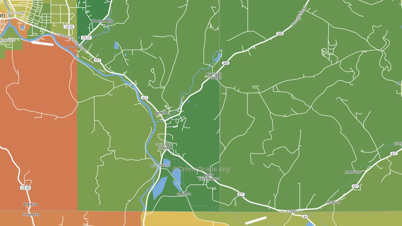 14770, NY Map of Drug-Related Crime Rates