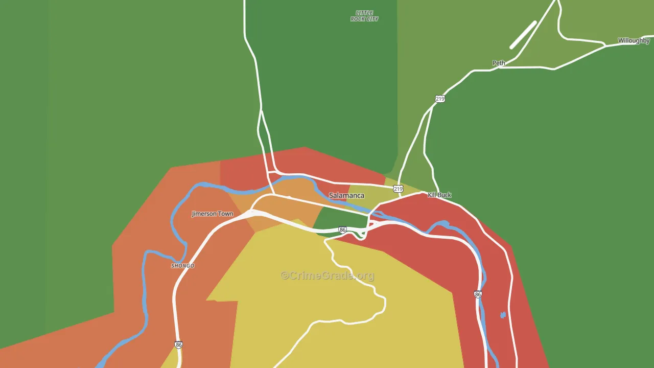 14779, NY Map of Drug-Related Crime Rates