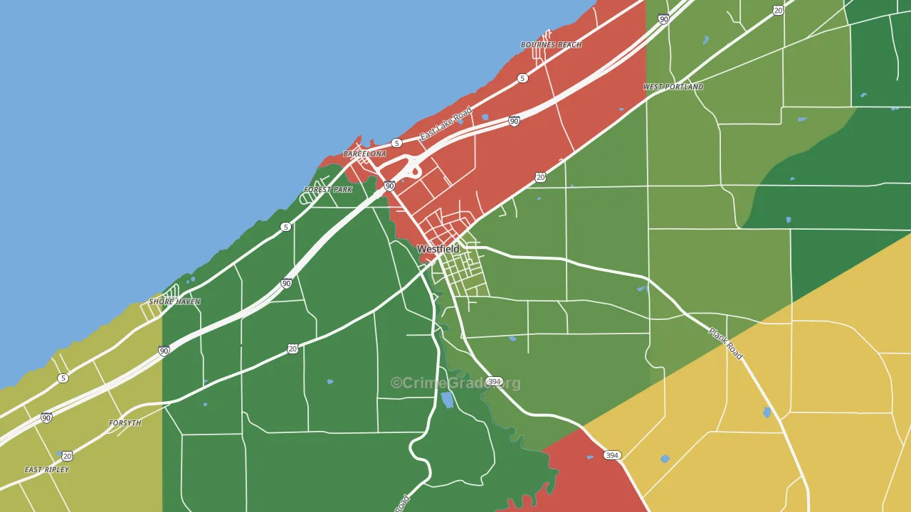 14787, NY Map of Drug-Related Crime Rates